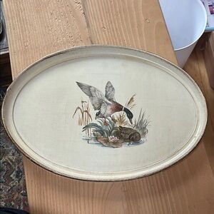 Vintage Oval Duck Tray - cute for camp or a rustic themed home! 🦆🦆